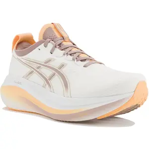 ASICS Femme Gel-Nimbus 27 Sneaker, White Fawn, 35.5 EU pas cher