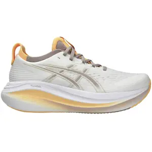 Chaussures ASICS GEL-Nimbus 27 blanc orange femme - 40.5 pas cher