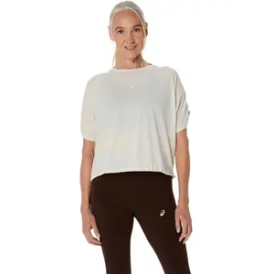 ASICS Nagino Run Maillot De Course Femmes - Crème, Taille L pas cher