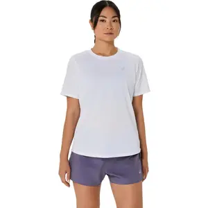 Comparateur de prix : Maillot manches courtes asics core run blanc femme