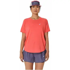 ASICS Road Maillot De Course Femmes - Orange, Taille XS pas cher