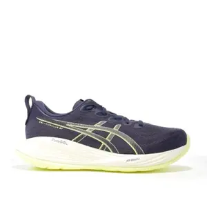 ASICS Homme Gel-Cumulus 27 Sneaker, Indigo Fog Lucid Yellow, 45 EU pas cher