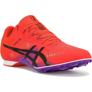 ASICS Hyper Mid Distance 8 Spikes Unisex-rouge, noir, Pointure 42.5 pas cher
