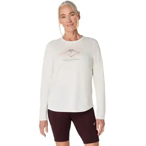 ASICS Fujitrail Logo Maillot De Course Femmes - Beige, Taille M pas cher
