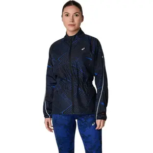 ASICS Road Lite-Show Packable Veste Running Femmes - Noir , Bleu Foncé...Vendu parrunning-point