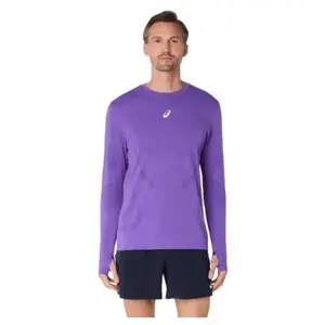 ASICS Road Seamless Maillot De Course Hommes-Violet, Taille S pas cher
