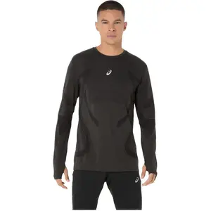 T-shirt ASICS Road Seamless manches longues noir pur - XXL pas cher