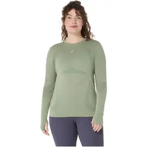 Comparateur de prix : T-shirt ASICS Road Seamless manches longues vert argile femme - L