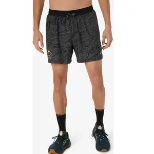 Short ASICS Fujitrail All Over Print 5In noir - XXL pas cher