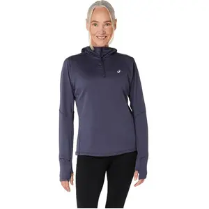 ASICS Road Winter Maillot De Course Femmes - Bleu Gris, Taille M pas cher