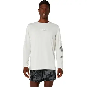 ASICS Fujitrail Logo  Maillot de course Hommes - crème, Taille XL pas cher