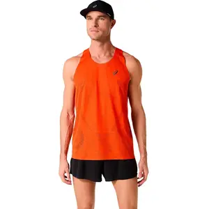 ASICS Metarun Maillot de course - rouge, Taille M pas cher