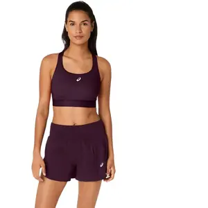 ASICS Road Compression Soutien-gorge sport Femmes - rouge vin, Taille... pas cher