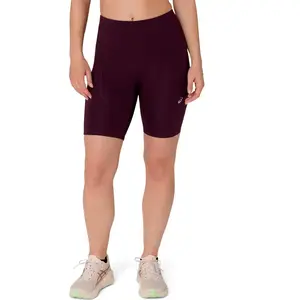 ASICS Road High Waist 8In Collant de course Femmes - rouge vin, Taille XL pas cher