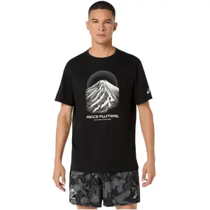 ASICS Fujitrail Logo  Maillot de course Hommes - crème, Taille S pas cher