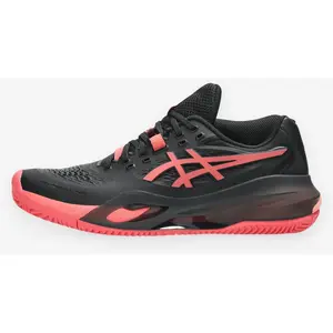 ASICS Chaussures de tennis terre battue femme, Gel Resolution X noir rose pas cher