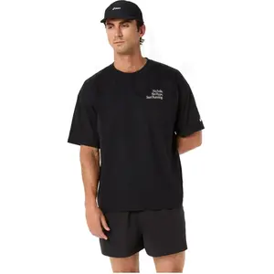 ASICS Runner Message Graphic Maillot de course Hommes-noir, Taille XL pas cher
