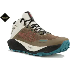 Chaussures ASICS GEL-Trabuco MT GORE-TEX blanc marron noir - 45 pas cher