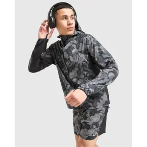 Comparateur de prix : Veste à capuche ASICS Fujitrail Packable noir blanc - M
