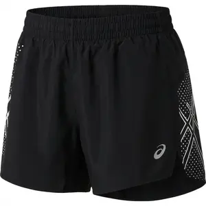 ASICS Metarun Split Short de running Femmes-noir, Taille S pas cher
