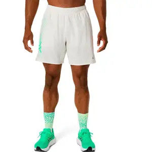 ASICS Icon 7in Short de running Hommes-beige, vert, Taille XXL pas cher