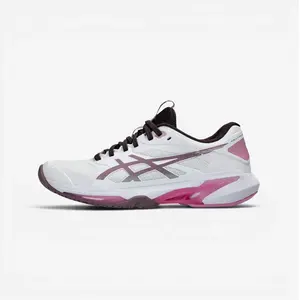 ASICS Chaussures de tennis multicourt femme, Solution Speed FF 4 blanc rose pas cher
