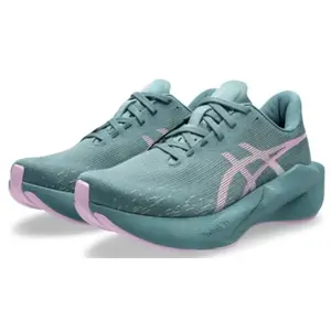 Chaussures ASICS Novablast 6 vert bleu rose femme - 41.5 pas cher