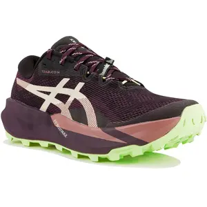 ASICS TRABUCO 14 Chaussure trail Femmes - noir, rouge vin, Taille 37,5 pas cher