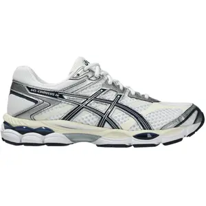 ASICS Gel-cumulus 16  Blanc/marine pas cher