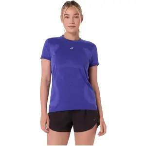 T-shirt Seamless femme, Asics bleu pas cher