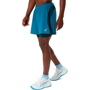 ASICS Road 2in1 5in Short de running Hommes-turquoise, turquoise, Tail... pas cher