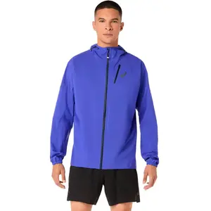 Comparateur de prix : Veste à capuche ASICS Fujitrail Elite bleu violet - S