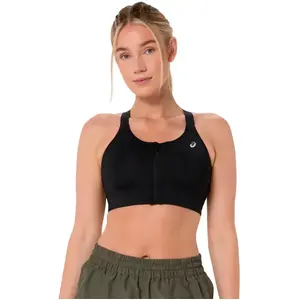 ASICS Road Combination Zip Soutien-gorge sport Femmes - noir, Taille ... pas cher
