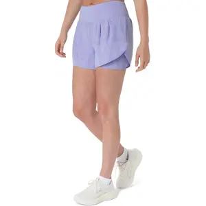 ASICS Road 2in1 3.5in Short de running Femmes-bleu, bleu, Taille L pas cher