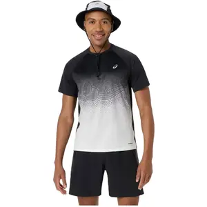 ASICS Road Fade Maillot de course Hommes-noir, beige, Taille S pas cher