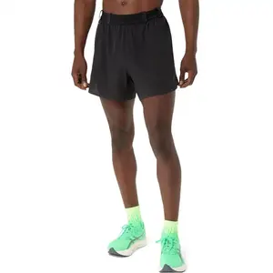 Short Asics Metarun 5in Noir, Taille M pas cher