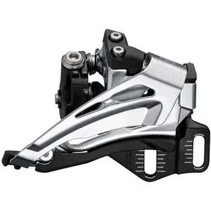 Comparateur de prix : Dérailleur avant Shimano Deore MTB FD-M6025 - 2x10s - noir/argent