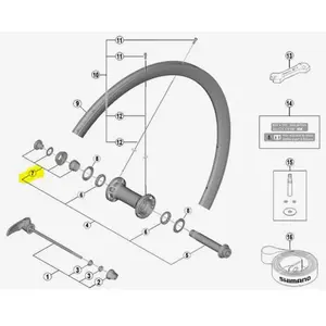 Cône gauche roue Shimano Dura-Ace R9100 F C40 pas cher