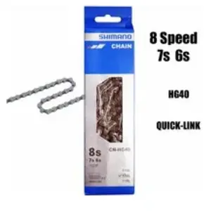 Chaîne SHIMANO 6/7/8V HG 40 116 - Mixte - Blanc