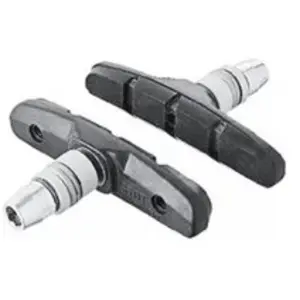 Paire de patins V-brake LX70mm - Shimano - gomme T4 - Mixte - Gris