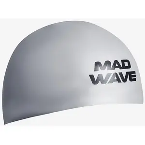Bonnet de bain Mad Wave D-Cap Fina Approved argent - LVendu parswiminn