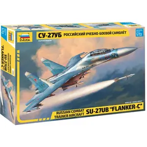 Maquette avion - ZVEZDA - SU-27UB Flanker C - 178 pièces - 1/72 - 31,4 cmVendu paramazon