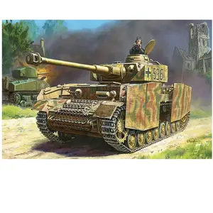 Zvezda 1/100 German Type Iv Tank Model H Plastic Model-Zvezda