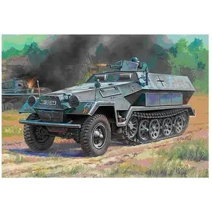 Véhicule militaire - ZVEZDA - Sd.Kfz.251-1 Ausf.B - Echelle 1/100 - Gris