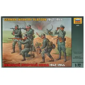 Figurines 2ème guerre mondiale : Infanterie allemande 1942-1944 Zvezda
