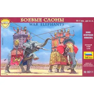 Zvezda - Z8011 - Maquette - Eléphants de Combat - Echelle 1:72 pas cher