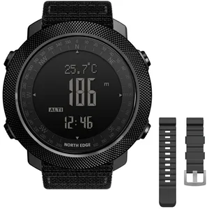 Montre connectée pour hommes horloge boussole altimètre baromètre pod... pas cher
