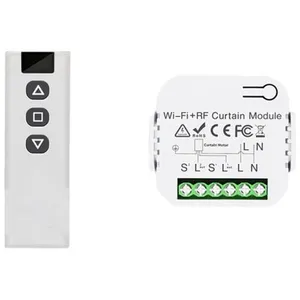 SODIAL Interrupteur de Rideau Aveugle Tuya Smart Life WiFi 433Mhz avec...
