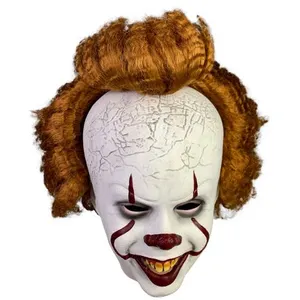 Comparateur de prix : OEM Masque It Chapter Two Clown Joker Halloween - Taille Unique - Blanc&Orange #8