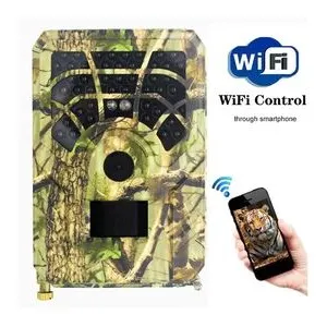 Caméra de chasse vert 24mp suivi de la faune sans fil application de s... pas cher